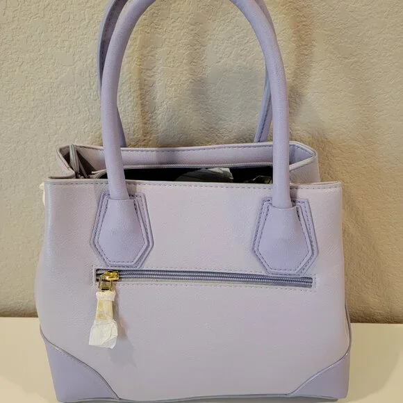 Imoshion USA Lavender Floral Satchel Bag | Vegan Leather | NWT - Picture 6 of 15
